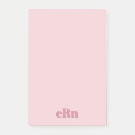 Eenvoudig Minimaal Professioneel Roze & Rode Meisj Post-it® Notes (Voorkant)