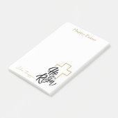 Eenvoudig Minimaal Religieus Pasen Post-it® Notes (Schuin)