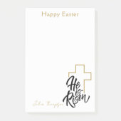 Eenvoudig Minimaal Religieus Pasen Post-it® Notes (Voorkant)