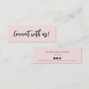 Eenvoudig minimaal Roos contact met ons invoegen Mini Visitekaartje