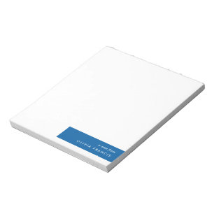 Eenvoudig minimaal Royal Blue Modern Color Block Notitieblok