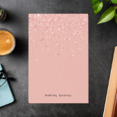 Eenvoudig minimaal roze elegante monogram post-it® notes