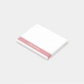 Eenvoudig minimaal roze, modern kleurenblok post-it® notes (Schuin)