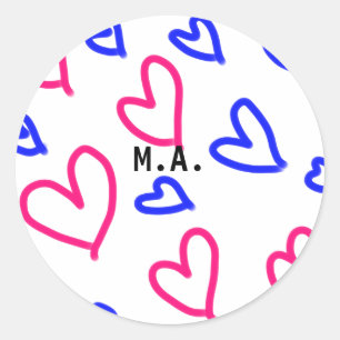 EENVOUDIG MINIMAAL. SCHATJE NAAM TOEVOEGEN BABY ha Ronde Sticker