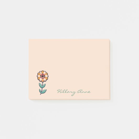 Eenvoudig Minimaal Schattig Bloemig Modern Trendy Post-it® Notes (Voorkant)