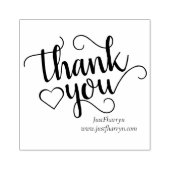 Eenvoudig minimaal script | Klassieke branding bed Rubberstempel (Afrduk)