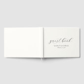 Eenvoudig Minimaal Script Persoonlijke Trouwdag Gastenboek (Volledig)