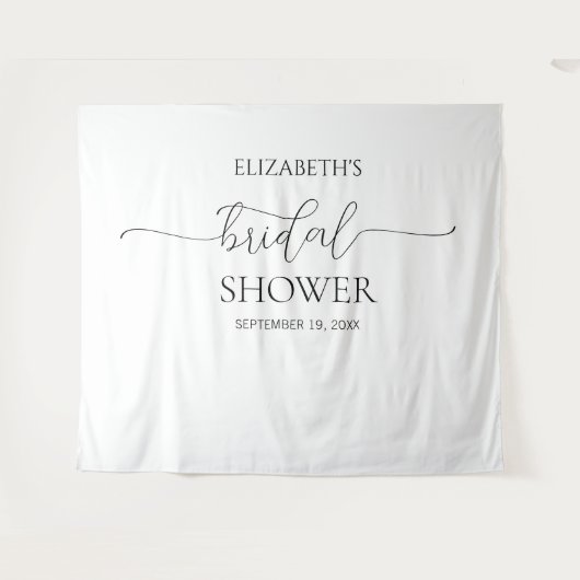 Eenvoudig minimaal script Vrijgezellenfeest Achter Wandkleed (Voorkant (horizontaal))