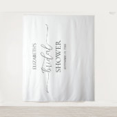 Eenvoudig minimaal script Vrijgezellenfeest Achter Wandkleed (Voorkant)