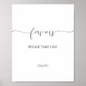 Eenvoudig minimaal Script Vrijgezellenfeest Favori Poster (Voorkant)