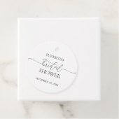 Eenvoudig Minimaal Script Zwart & Wit Bruidsuitnod Bedankjes Labels (In situ)