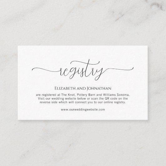 Eenvoudig minimaal scriptweddenschap informatiekaartje (Voorkant)