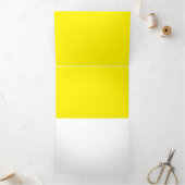 eenvoudig minimaal strak gekleurd, op maat gemaakt drieluik wenskaart (Binnen)