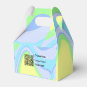 Eenvoudig minimaal streepjescode donaties venmo pa bedankdoosjes (Achterkant)