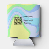 Eenvoudig minimaal streepjescode donaties venmo pa blikjeskoeler (Achterkant)