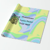 Eenvoudig minimaal streepjescode donaties venmo pa cadeaupapier (Uitgerold)