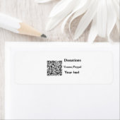 Eenvoudig minimaal streepjescode donaties venmo pa etiket (Insitu)