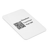 Eenvoudig minimaal streepjescode donaties venmo pa magneet (Rechterzijde)