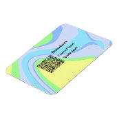 Eenvoudig minimaal streepjescode donaties venmo pa magneet (Linkerzijde)