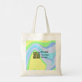 Eenvoudig minimaal streepjescode donaties venmo pa tote bag (Achterkant)