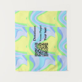 Eenvoudig minimaal streepjescode donaties venmo pa wandkleed