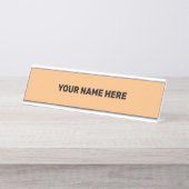 EENVOUDIG MINIMAAL TEKSTSTIJL DEUR-SIGN BUREAU NAAMBORDJE (Voorkant)