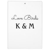 eenvoudig minimaal toevoegen jouw naam tekst klembord (Achterkant)