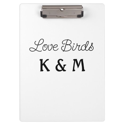 eenvoudig minimaal toevoegen jouw naam tekst klembord (Voorkant)