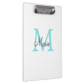 eenvoudig minimaal toevoegen naam monogram roze ro klembord (Rechts)