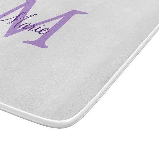 eenvoudig minimaal toevoegen naam monogram roze ro snijplank (Hoek)