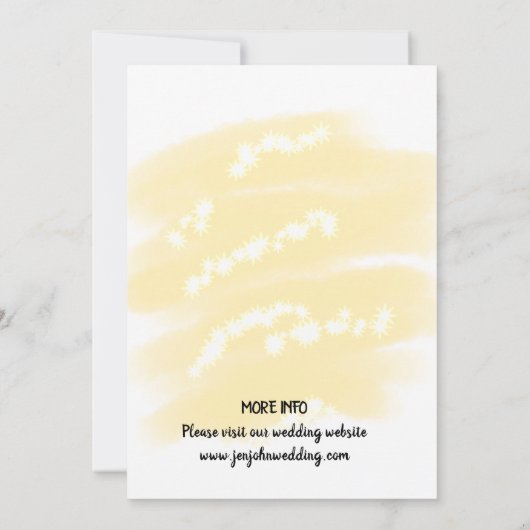 Eenvoudig minimaal toevoegen naam plaats datum ops kaart (Achterkant)