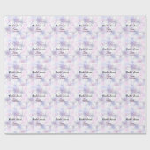 Eenvoudig minimaal toevoegen naam vrijgezellenfees cadeaupapier (Vlak)