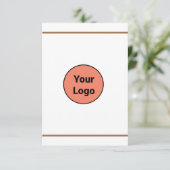 EENVOUDIG MINIMAAL TOEVOEGEN UW LOGO-DOUANESTEKST (Staand voorkant)