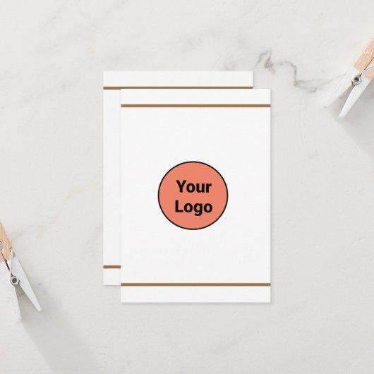 EENVOUDIG MINIMAAL TOEVOEGEN UW LOGO-DOUANESTEKST (Voorkant / Achterkant in situ)