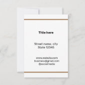 EENVOUDIG MINIMAAL TOEVOEGEN UW LOGO-DOUANESTEKST (Achterkant)