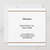 EENVOUDIG MINIMAAL TOEVOEGEN UW LOGO-DOUANESTEKST  (Achterkant)