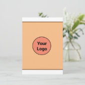 EENVOUDIG MINIMAAL TOEVOEGEN UW LOGO-DOUANESTEKST BEDANKKAART (Staand voorkant)