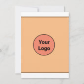 EENVOUDIG MINIMAAL TOEVOEGEN UW LOGO-DOUANESTEKST BEDANKKAART (Voorkant)