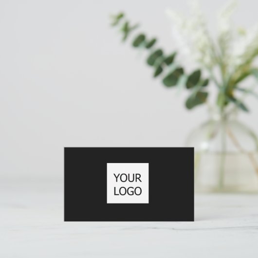 EENVOUDIG MINIMAAL TOEVOEGEN UW LOGO-DOUANESTEKST CONTACTKAARTJE (Staand voorkant)