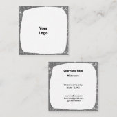 EENVOUDIG MINIMAAL TOEVOEGEN UW LOGO-DOUANESTEKST  CONTACTKAARTJE (Voorkant / Achterkant)