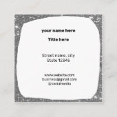 EENVOUDIG MINIMAAL TOEVOEGEN UW LOGO-DOUANESTEKST  CONTACTKAARTJE (Achterkant)