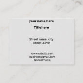 EENVOUDIG MINIMAAL TOEVOEGEN UW LOGO-DOUANESTEKST  CONTACTKAARTJE (Achterkant)