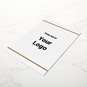 EENVOUDIG MINIMAAL TOEVOEGEN UW LOGO-DOUANESTEKST  FOLIE FEESTDAGENKAART (Gedraaid)