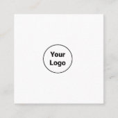 EENVOUDIG MINIMAAL TOEVOEGEN UW LOGO-DOUANESTEKST VIERKANTE VISITEKAARTJE (Voorkant)