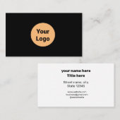 EENVOUDIG MINIMAAL TOEVOEGEN UW LOGO-DOUANESTEKST  VISITEKAARTJE (Voorkant / Achterkant)