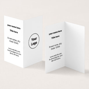 EENVOUDIG MINIMAAL TOEVOEGEN UW LOGO-DOUANESTEKST VISITEKAARTJE