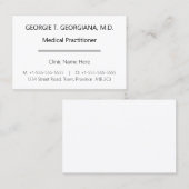 Eenvoudig, minimaal Visitekaartje (Voorkant / Achterkant)