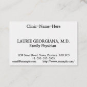 Eenvoudig, minimaal Visitekaartje (Voorkant)