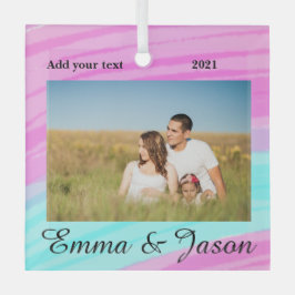 eenvoudig minimaal voeg de waterverf van het jouw  glas ornament