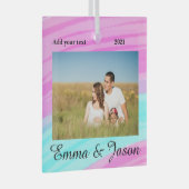 eenvoudig minimaal voeg de waterverf van het jouw  glas ornament (Voorkant Rechts)